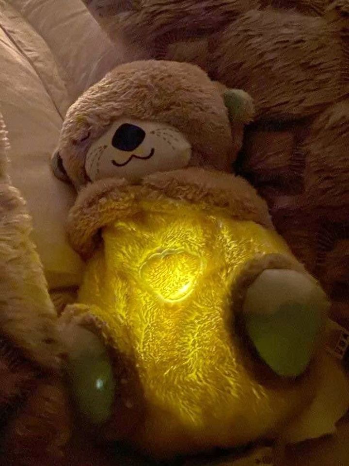 NUTRIA PELUCHE DE APEGO - MUSICA, LUZ Y RESPIRACION