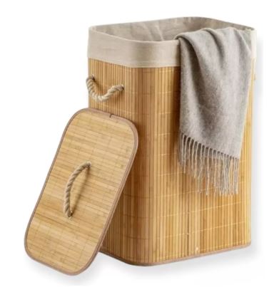 CANASTO PARA ROPA DE BAMBU