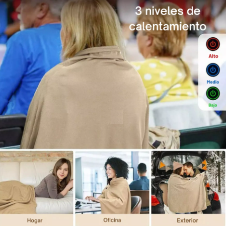 CAPA CALEFACTORA TERMICA USB
