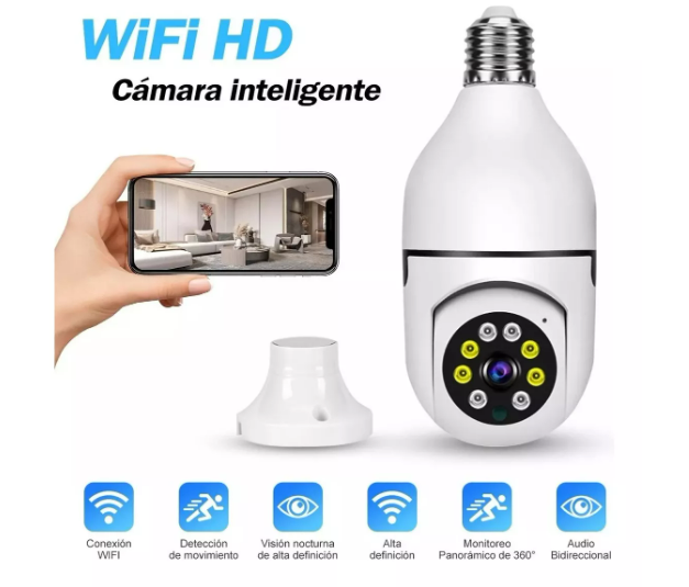 PACK VIRELA - 2 CAMARAS DE SEGURIDAD WIFI 360 HD