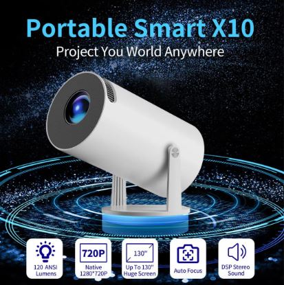MINI CONSOLA DE JUEGOS RETRO CON PROYECTOR 4K - X10 PLUS