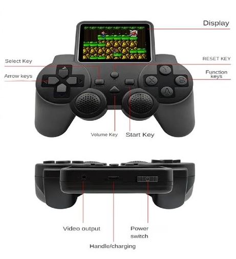 CONSOLA CONTROL PORTÁTIL GAMEPAD S10 - 520 JUEGOS